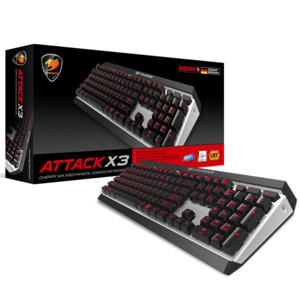 Cougar Attack X3 Premium – Cherry Mx Mechanical Aluminium Gaming Keyboard H7