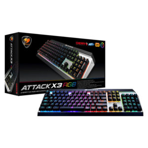 Cougar Attack X3 Rgb Premium – Cherry Mx Mechanical Aluminium Gaming Keyboard H8