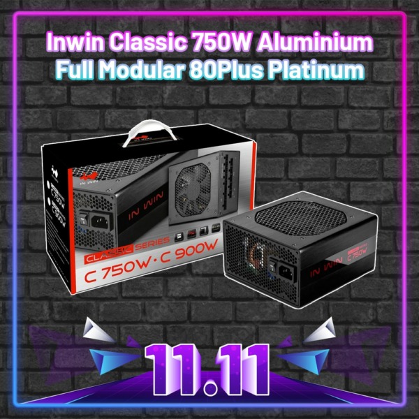 Inwin Classic 750W Aluminium – Full Modular 80Plus Platinum
