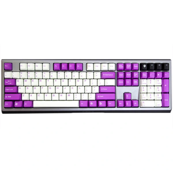 Tai-Hao Double Shot ABS Raspberry/White Mixed - Full 104 Keys