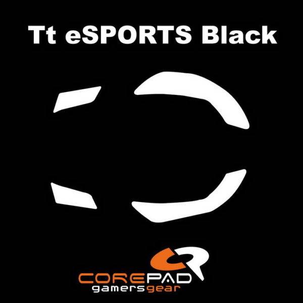 Corepad Skatez Pro For Tt ESPORTS Black -100% PTFE Mouse Feet