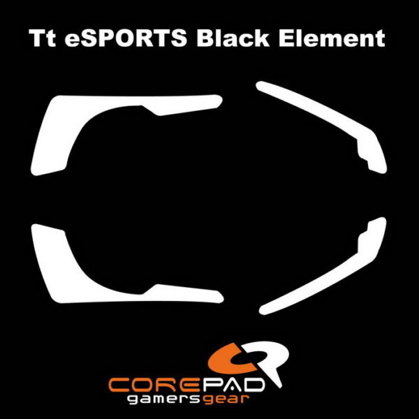 Corepad Skatez Pro For Tt ESPORTS Black Element -100% PTFE Mouse Feet