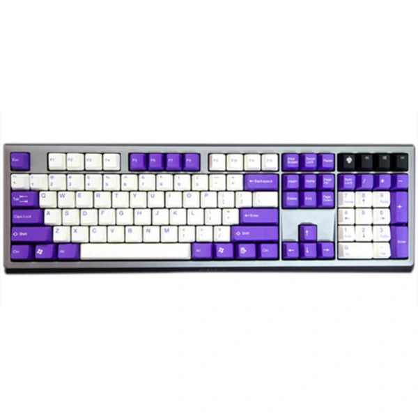 Tai-Hao Double Shot ABS Dark Violet/White Mixed - Full 104 Keys