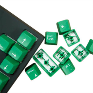 Tai-Hao Double Shot ABS Green/White Text - Full 104 Keys