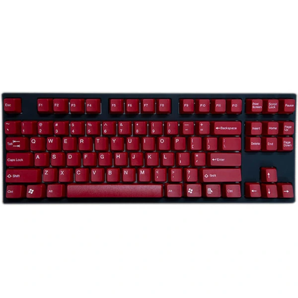 Tai-Hao Double Shot ABS Red/White Text - Full 104 Keys