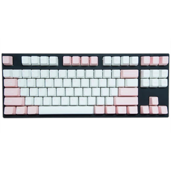 Tai-Hao Double Shot ABS White/Pink Mixed – Full 104 Keys
