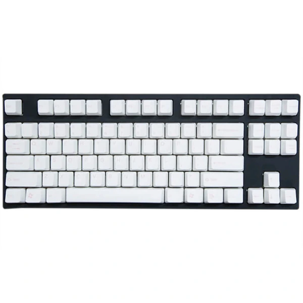 Tai-Hao Double Shot ABS White/Pink Text - Full 104 Keys