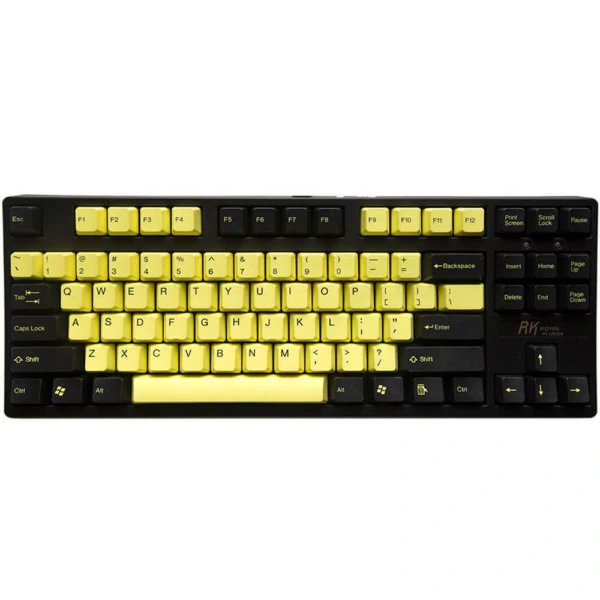 Tai-Hao Double Shot PBT Yellow/Black -Nano Antibiosis 99.9% 104 Keys