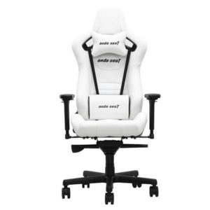 Anda Seat Infinity King Pure White – Full Pvc Leather 4d Armrest Gaming Chair H1