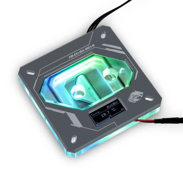 Bykski FR-CU-RA-2018 Grey - Digital RGB Temperature LCD Cpu Blocks