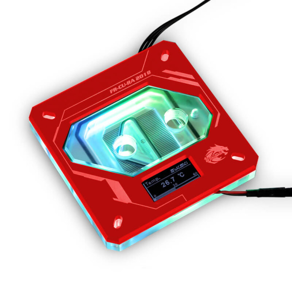 Bykski FR-CU-RA-2018 Red – Digital RGB Temperature LCD Cpu Blocks