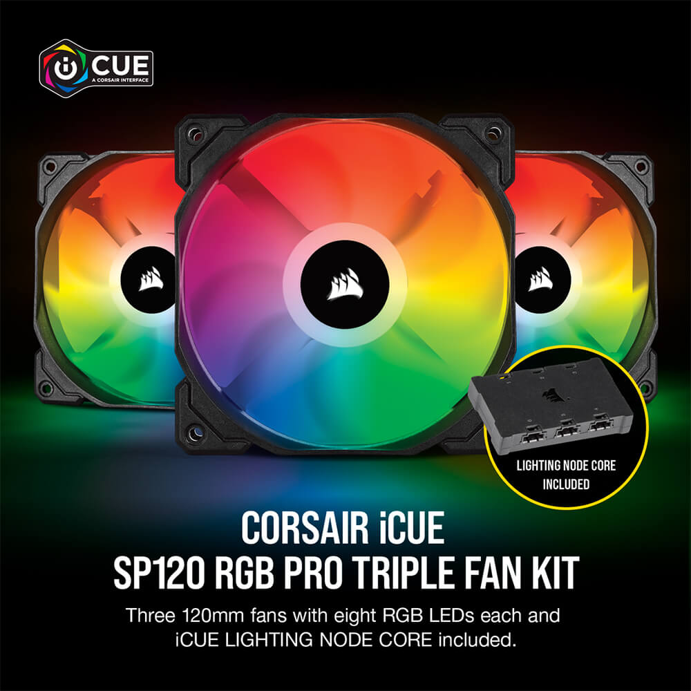 Fan Corsair SP120 Pro RGB (Kit 3 Cái)