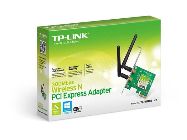 PCI Express Adapter TL-WN881ND 300Mbps Wireless N