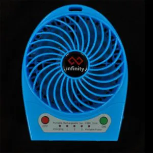 Infinity Tornado Blue - Quạt Mini Kiêm Pin Dự Phòng