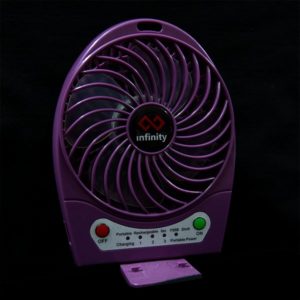 infinity tornado dark purple quat mini kiem pin du phong 2 Infinity Tornado Dark Purple - Quạt Mini Kiêm Pin Dự Phòng