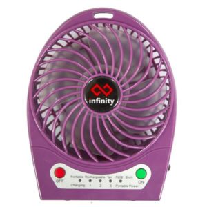 Infinity Tornado Purple - Quạt Mini Kiêm Pin Dự Phòng