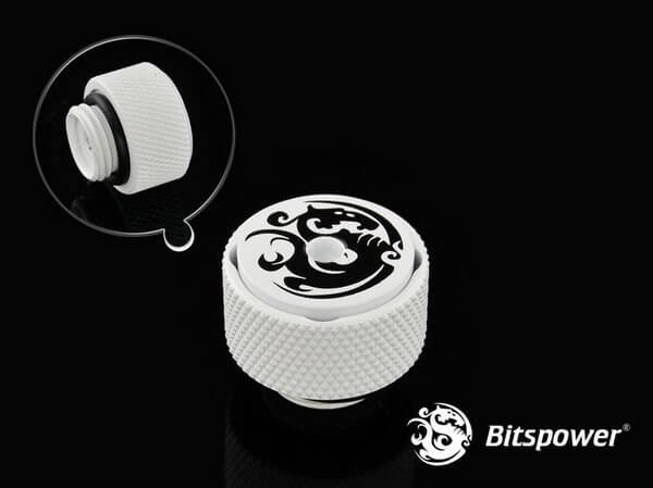 Bitspower G1/4” Deluxe White AIR-Exhaust Fitting