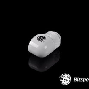 Bitspower G1,4'' Deluxe White Rotary 90 Degree Ig1,4'' Extender