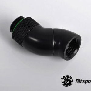 Bitspower G14 Matt Black Dual Rotary 90 Degree IG14 Extender 3 Bitspower G1,4'' Matt Black Dual Rotary 90 Degree Ig1,4'' Extender 3