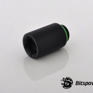 Bitspower G1,4'' Matt Black Ig1,4'' Extender 25mm