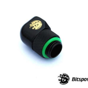 Bitspower G1,4'' Matt Black Rotary 90 Degree Ig1,4'' Extender 2