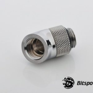 Bitspower G14 Silver Shining Rotary 45 Degree IG14 Extender 2 Bitspower G1,4'' Silver Shining Rotary 45 Degree Ig1,4'' Extender 2