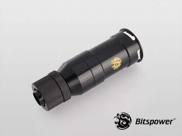 Bitspower Matt Black Quick-Disconnected Female With Rotary Compression Fitting CC2 Ultimate For ID 3
