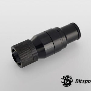 Bitspower Matt Black Quick Disconnected Male With Rotary Compression Fitting Cc3 For Id 3,8'' Od 5,8