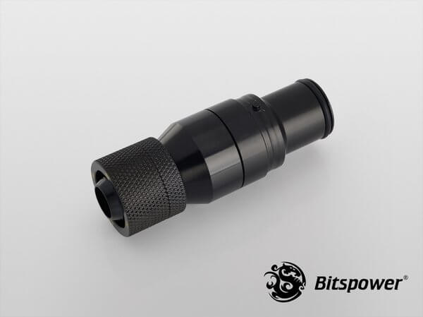 Bitspower Matt Black Quick-Disconnected Male With Rotary Compression Fitting CC3 For ID 3/8” OD 5/8
