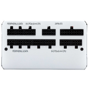 Corsair RMx White Series™ RM850x 2021 850 Watt 80 PLUS® Gold Certified Fully Modular PSU H3 Corsair RMx White Series™ RM850x (2021) - 850 Watt 80 PLUS® Gold Certified Fully Modular PSU