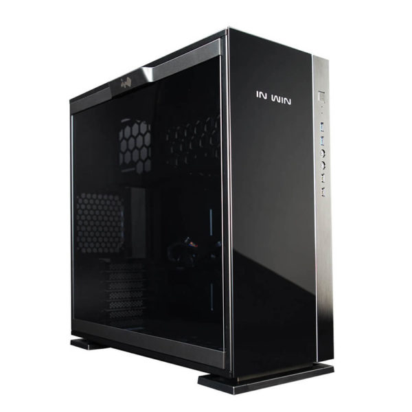 In Win 305 Black – Full Side Tempered Glass Mid Tower Case 01