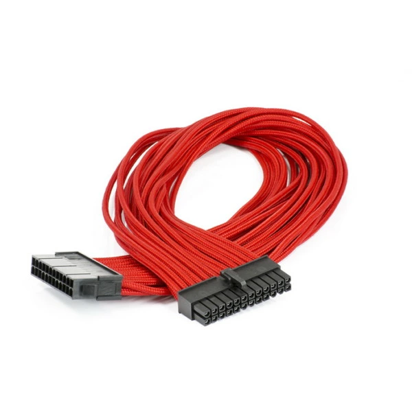 Phanteks Motherboard 24-Pin Extension 500mm - Red Sleeved Cable