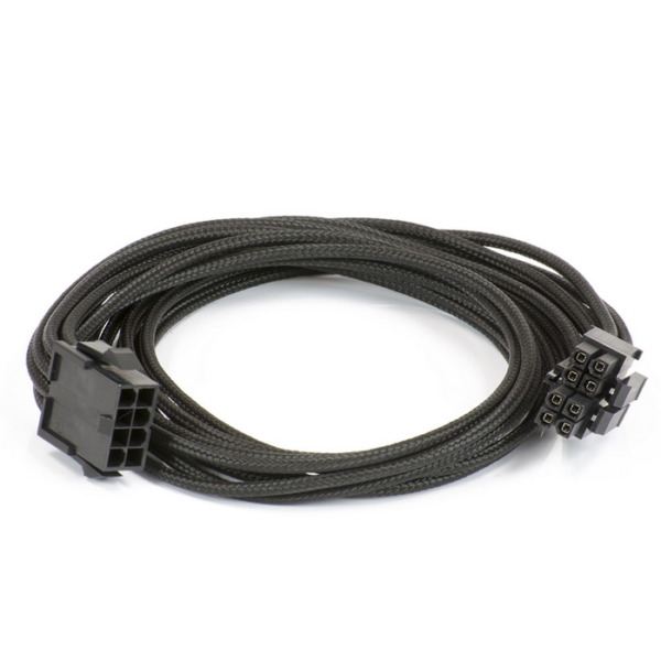 Phanteks Motherboard 8-Pin Extension 500mm – Black Sleeved Cable