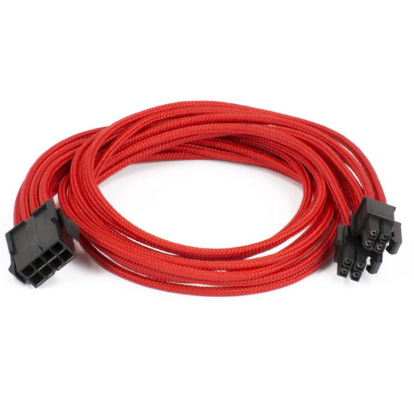 Phanteks Motherboard 8-Pin Extension 500mm – Red Sleeved Cable