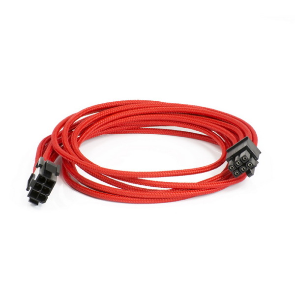 Phanteks PCI-E 6-Pin To 6-Pin Extension 500mm – Red Sleeved Cable