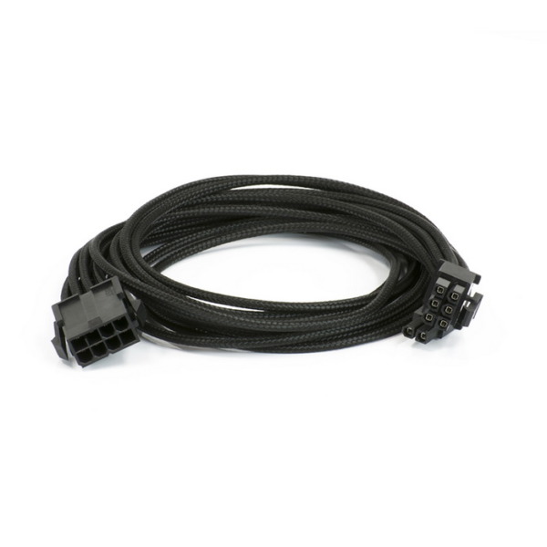 Phanteks PCI-E 8-Pin To 6+2-Pin Extension 500mm – Black Sleeved Cable