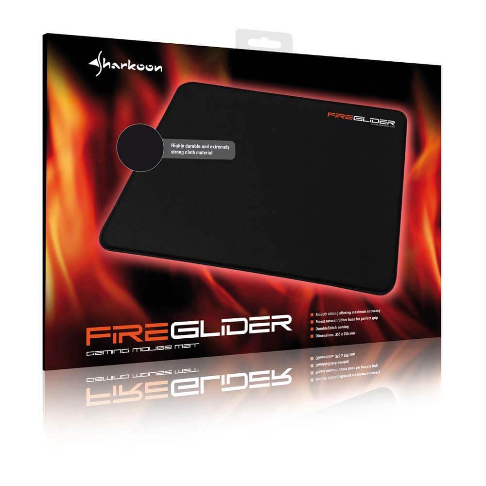 Sharkoon Fire Glider Mat Gaming mouse mat H3 Sharkoon FireGlider Mat - Gaming Mouse Pad - Ảnh 3