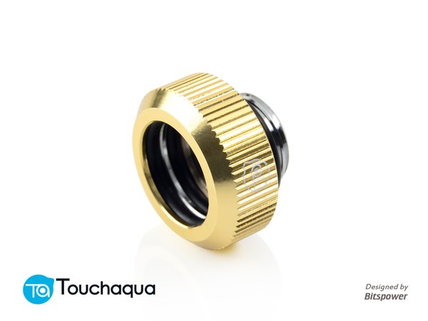 Touchaqua G1/4″ Tighten Fitting For Hard Tubing OD14MM (Golden)