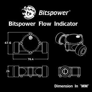 bitspower flow indicator deep blood red 2 Bitspower Flow Indicator Deep Blood Red