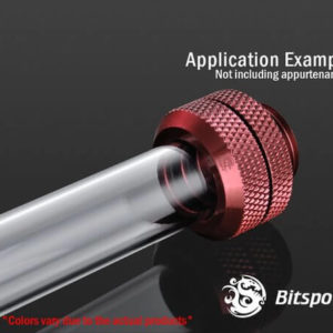 bitspower g14 deep blood red enhance multi link for od 12mm Bitspower G1/4'' Deep Blood Red Enhance Multi-Link For OD 12MM