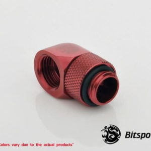 bitspower g14 deep blood red rotary 90 degree ig14 extender 3 Bitspower G1/4'' Deep Blood Red Rotary 90-Degree IG1/4'' Extender