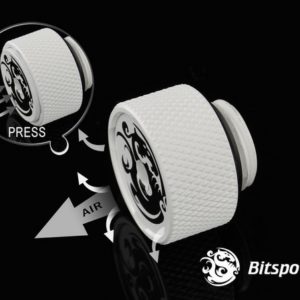 bitspower g14 deluxe white air exhaust fitting 2 Bitspower G1/4'' Deluxe White AIR-Exhaust Fitting