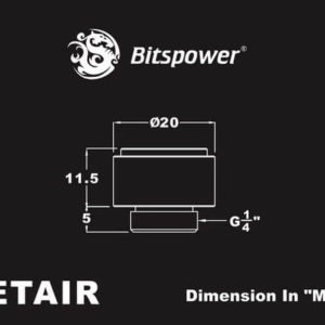 bitspower g14 deluxe white air exhaust fitting Bitspower G1/4'' Deluxe White AIR-Exhaust Fitting