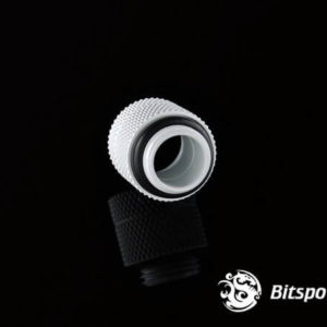 bitspower g14 deluxe white anti twist adapter 2 Bitspower G1/4'' Deluxe White Anti-Twist Adapter