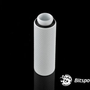 bitspower g14 deluxe white ig14 extender 50mm 2 Bitspower G1/4'' Deluxe White IG1/4'' Extender-50MM