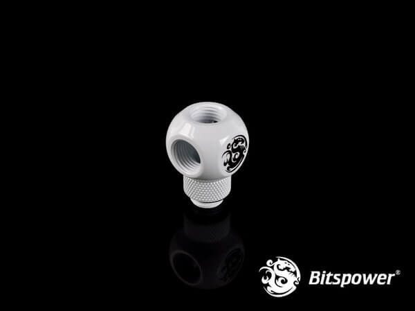 Bitspower G1/4” Deluxe White Q Plus-Rotary IG1/4”X3 Extender