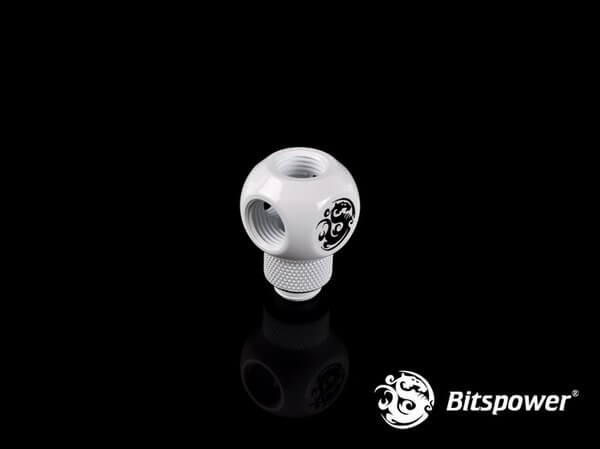 Bitspower G1/4” Deluxe White Q Plus-Rotary IG1/4”X4 Extender