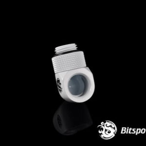 bitspower g14 deluxe white rotary 90 degree ig14 extender 3 Bitspower G1/4'' Deluxe White Rotary 90-Degree IG1/4'' Extender