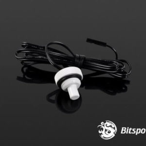 Bitspower G1/4'' Deluxe White Temperature Sensor Stop Fitting
