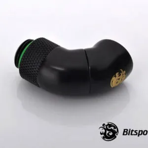 Bitspower G1/4'' Matt Black Dual Rotary 90-Degree IG1/4'' Extender